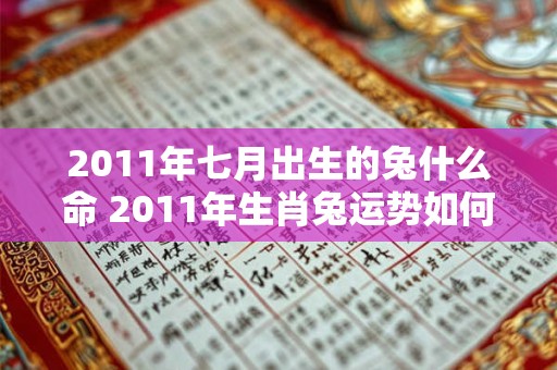 2011年七月出生的兔什么命 2011年生肖兔运势如何