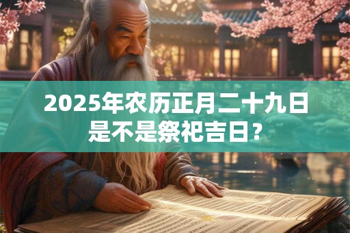 2025年农历正月二十九日是不是祭祀吉日？