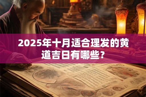 2025年十月适合理发的黄道吉日有哪些? 2025年十月适合理发的黄道吉日有哪些?