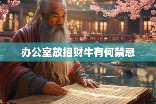 办公室放招财牛有何禁忌