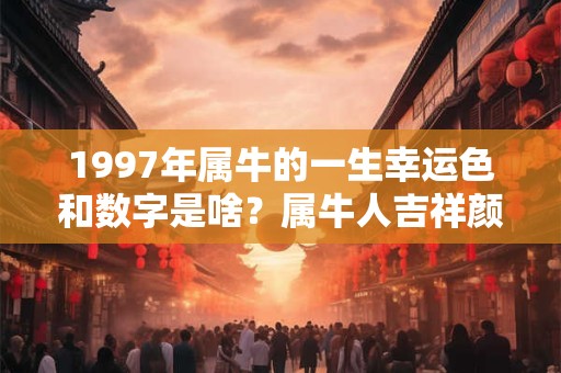 1997年属牛的一生幸运色和数字是啥？属牛人吉祥颜色分析