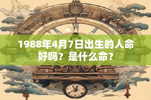 1988年4月7日出生的人命好吗？是什么命？