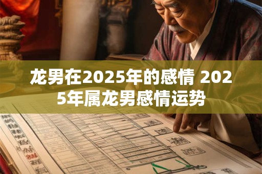 龙男在2025年的感情 2025年属龙男感情运势