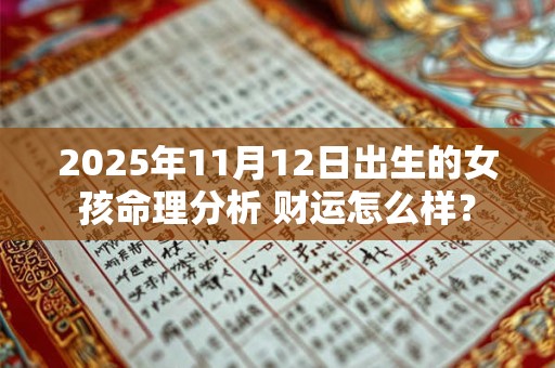 2025年11月12日出生的女孩命理分析 财运怎么样？