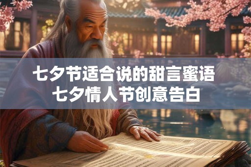 七夕节适合说的甜言蜜语 七夕情人节创意告白