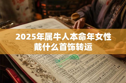 2025年属牛人本命年女性戴什么首饰转运