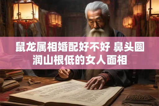 鼠龙属相婚配好不好 鼻头圆润山根低的女人面相