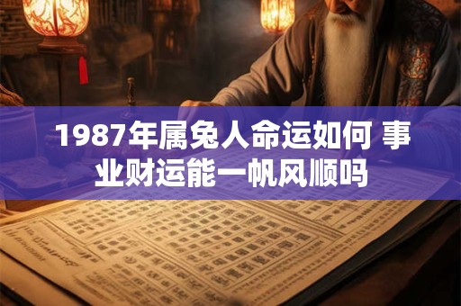 1987年属兔人命运如何 事业财运能一帆风顺吗