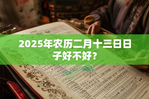 2026年农历二月十三日日子好不好？