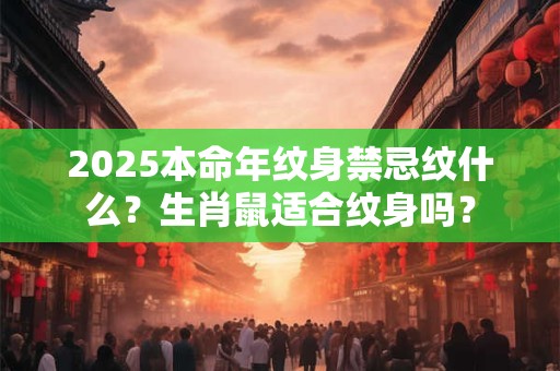 2025本命年纹身禁忌纹什么？生肖鼠适合纹身吗？