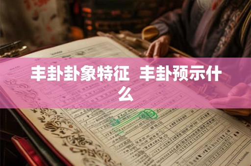 丰卦卦象特征  丰卦预示什么