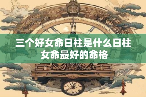 三个好女命日柱是什么日柱 女命最好的命格