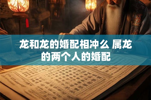 龙和龙的婚配相冲么 属龙的两个人的婚配