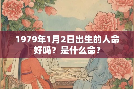 1979年1月2日出生的人命好吗？是什么命？
