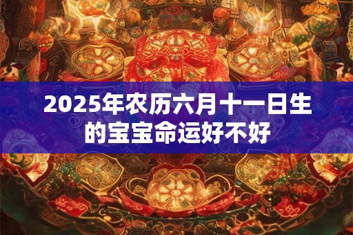2025年农历六月十一日生的宝宝命运好不好