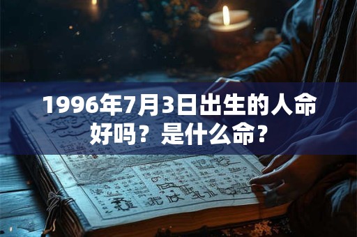 1996年7月3日出生的人命好吗？是什么命？