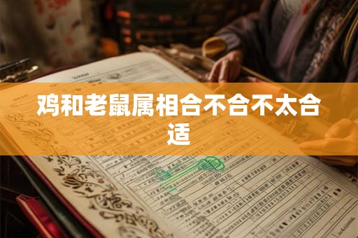 鸡和老鼠属相合不合不太合适