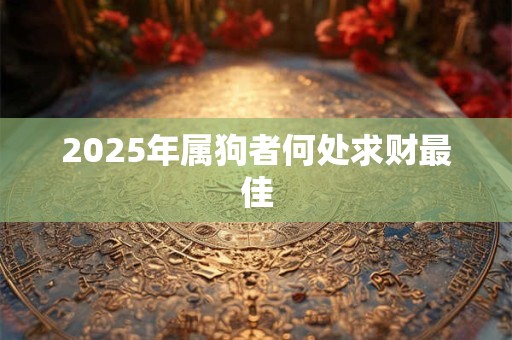 2025年属狗者何处求财最佳