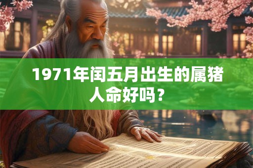 1971年闰五月出生的属猪人命好吗？