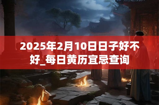 2025年2月10日日子好不好_每日黄历宜忌查询