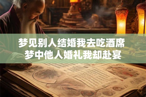 梦见别人结婚我去吃酒席 梦中他人婚礼我却赴宴