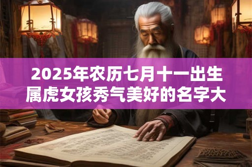 2025年农历七月十一出生属虎女孩秀气美好的名字大全