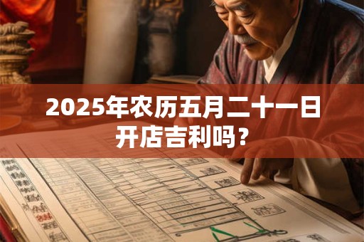 2025年农历五月二十一日开店吉利吗？
