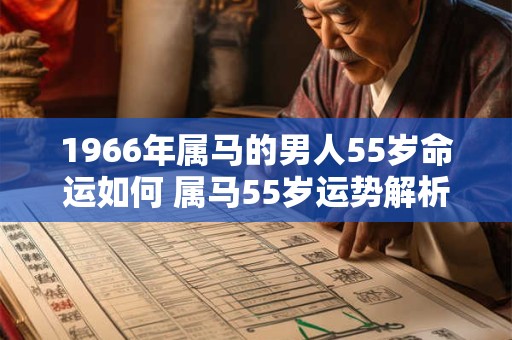 1966年属马的男人55岁命运如何 属马55岁运势解析