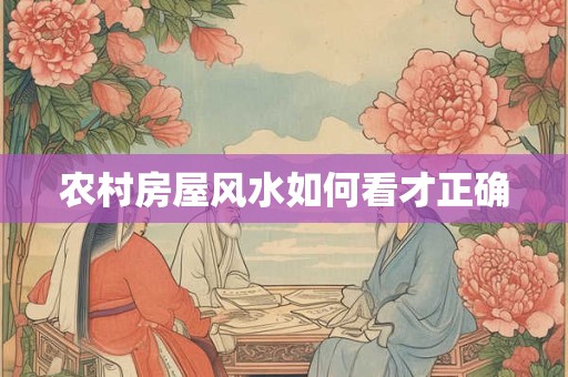 农村房屋风水如何看才正确