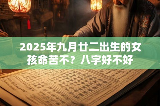 2025年九月廿二出生的女孩命苦不？八字好不好
