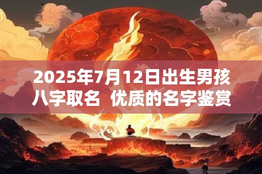 2025年7月12日出生男孩八字取名  优质的名字鉴赏