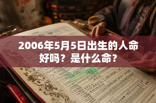 2006年5月5日出生的人命好吗？是什么命？