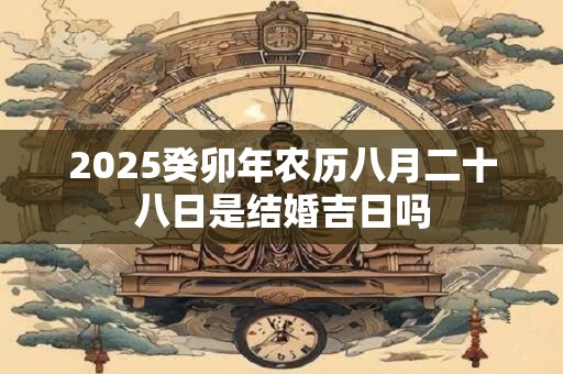 2025癸卯年农历八月二十八日是结婚吉日吗