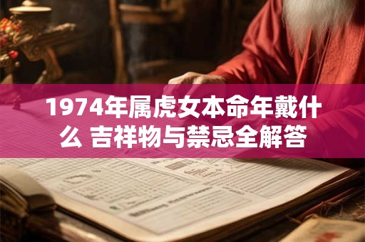 1974年属虎女本命年戴什么 吉祥物与禁忌全解答