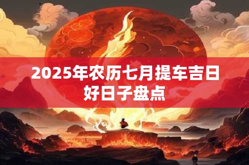 2025年农历七月提车吉日好日子盘点