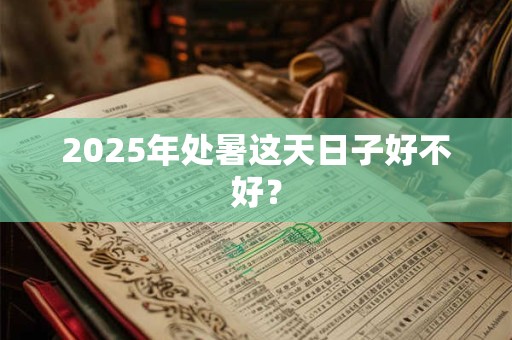 2025年处暑这天日子好不好？