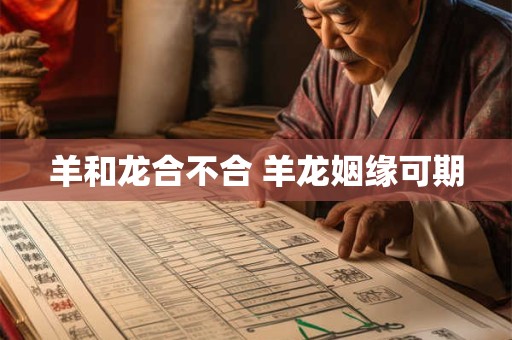 羊和龙合不合 羊龙姻缘可期