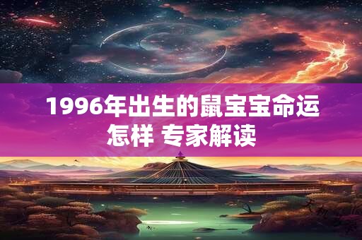 1996年出生的鼠宝宝命运怎样 专家解读