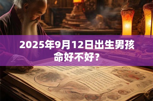 2025年9月12日出生男孩命好不好？