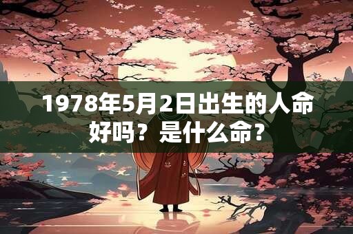 1978年5月2日出生的人命好吗？是什么命？