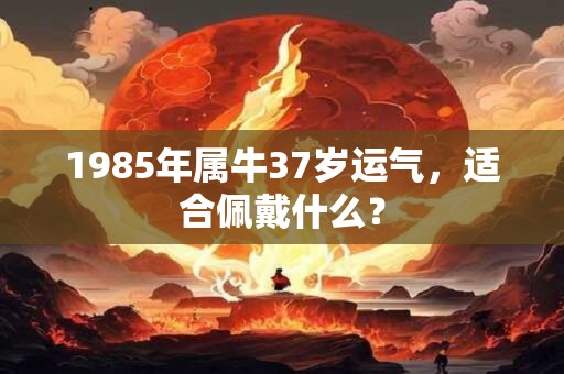 1985年属牛37岁运气，适合佩戴什么？