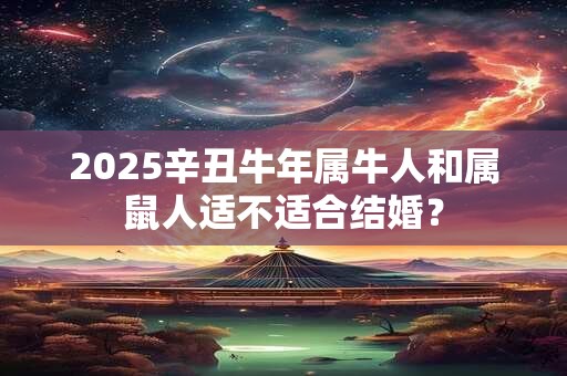 2025辛丑牛年属牛人和属鼠人适不适合结婚？