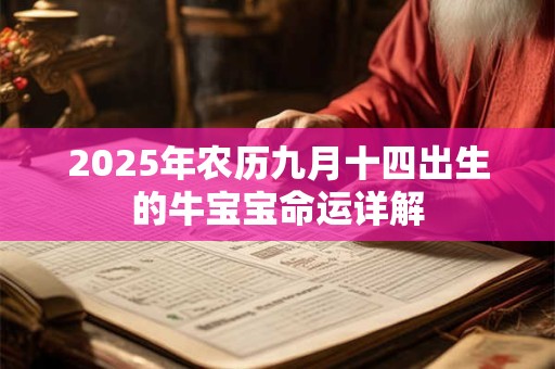 2025年农历九月十四出生的牛宝宝命运详解