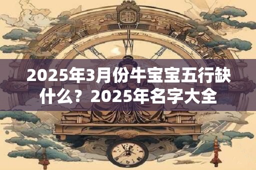 2025年3月份牛宝宝五行缺什么？2025年名字大全