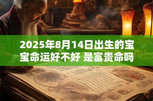 2025年8月14日出生的宝宝命运好不好 是富贵命吗