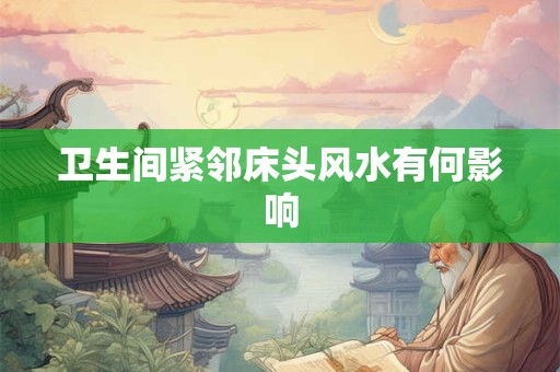 卫生间紧邻床头风水有何影响