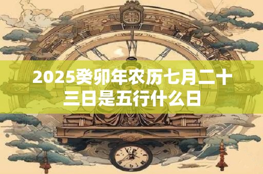 2025癸卯年农历七月二十三日是五行什么日
