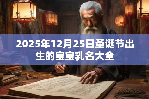 2025年12月25日圣诞节出生的宝宝乳名大全
