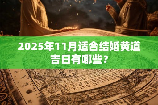 2025年11月适合结婚黄道吉日有哪些？