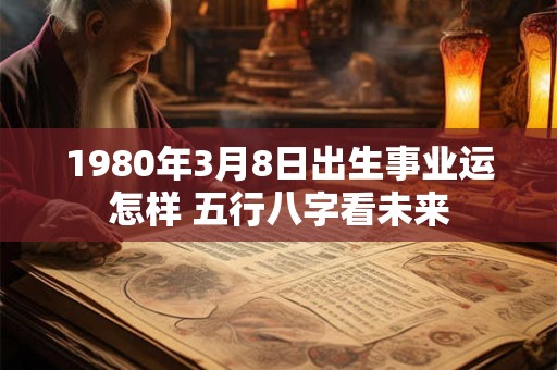 1980年3月8日出生事业运怎样 五行八字看未来